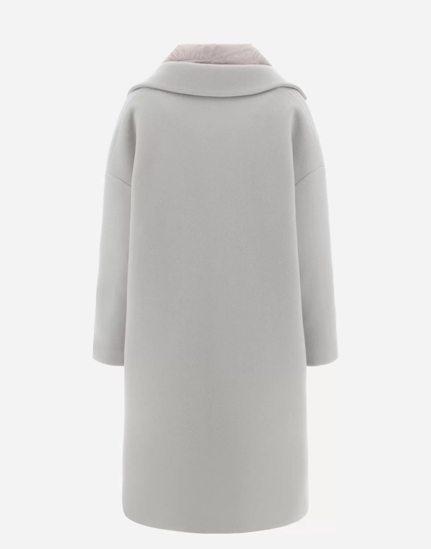 Herno Manteaux Et Trench-Coats>Resort Coat In Modern Double & Nylon Ultralight Chantilly