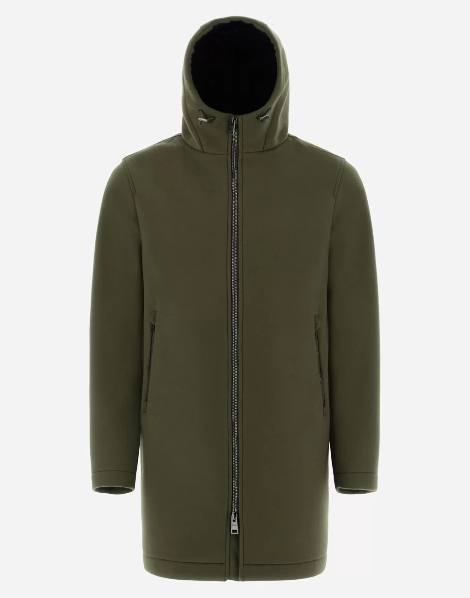 Herno Parkas Et Vestes>Resort Parka In Mesh Wool Light Military