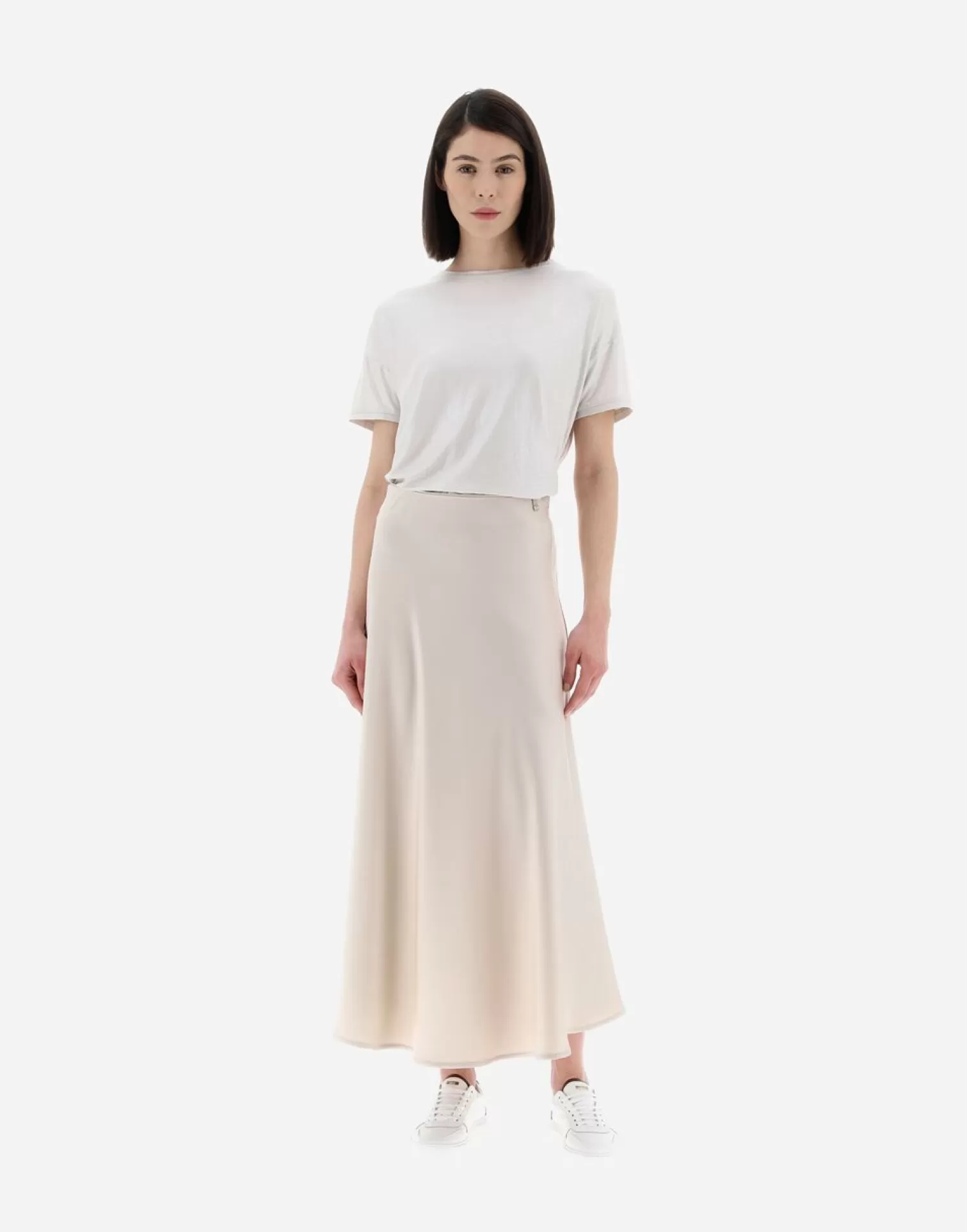 Herno Jupes>Resort Skirt In Satin Effect Chantilly