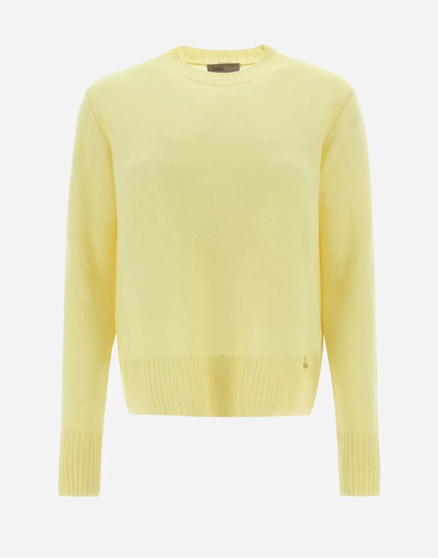 Herno Pulls Et Cardigans>Resort Sweater In Cloud Cashmere Canary