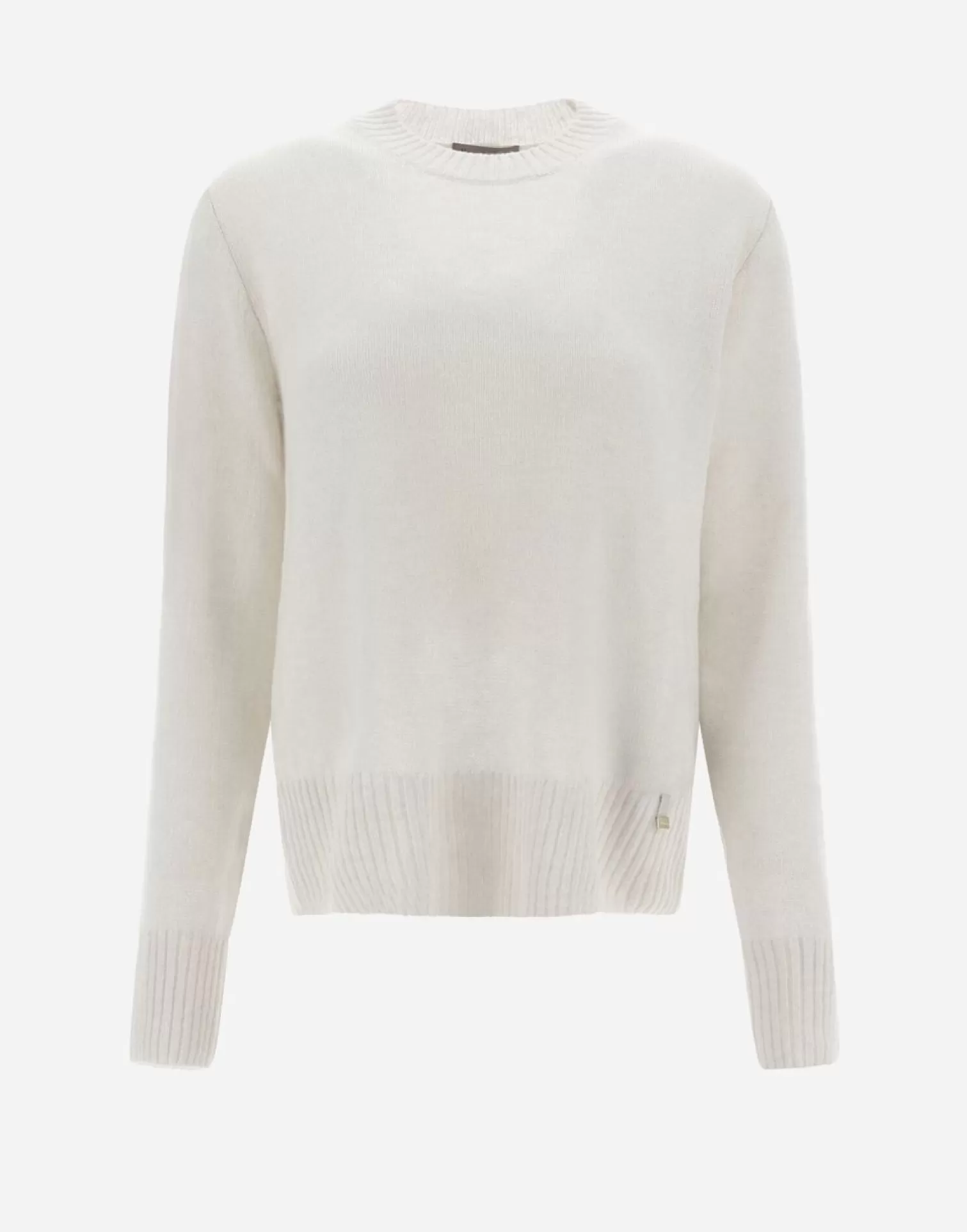 Herno Pulls Et Cardigans>Resort Sweater In Cloud Cashmere Mastic (Dove Grey)