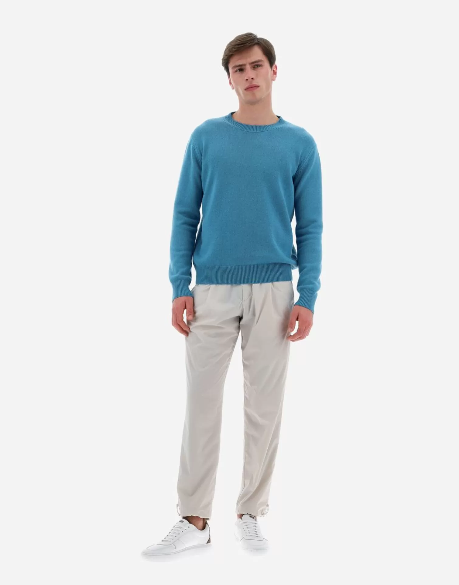 Herno Pulls Et Cardigans>Resort Sweater In Cloud Cashmere Powder