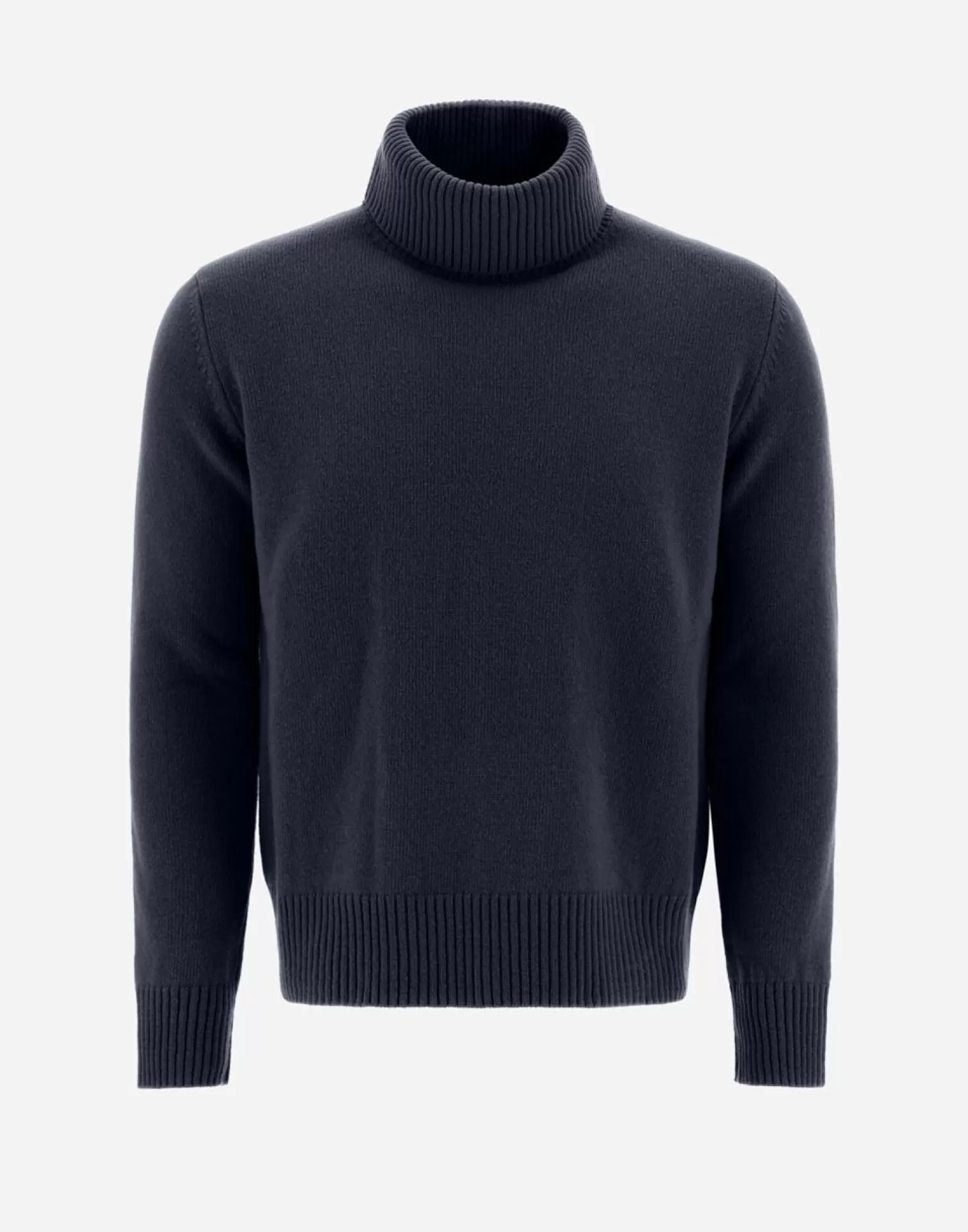 Herno Pulls Et Cardigans>Resort Sweater In Light Infinity Wool Navy Blue