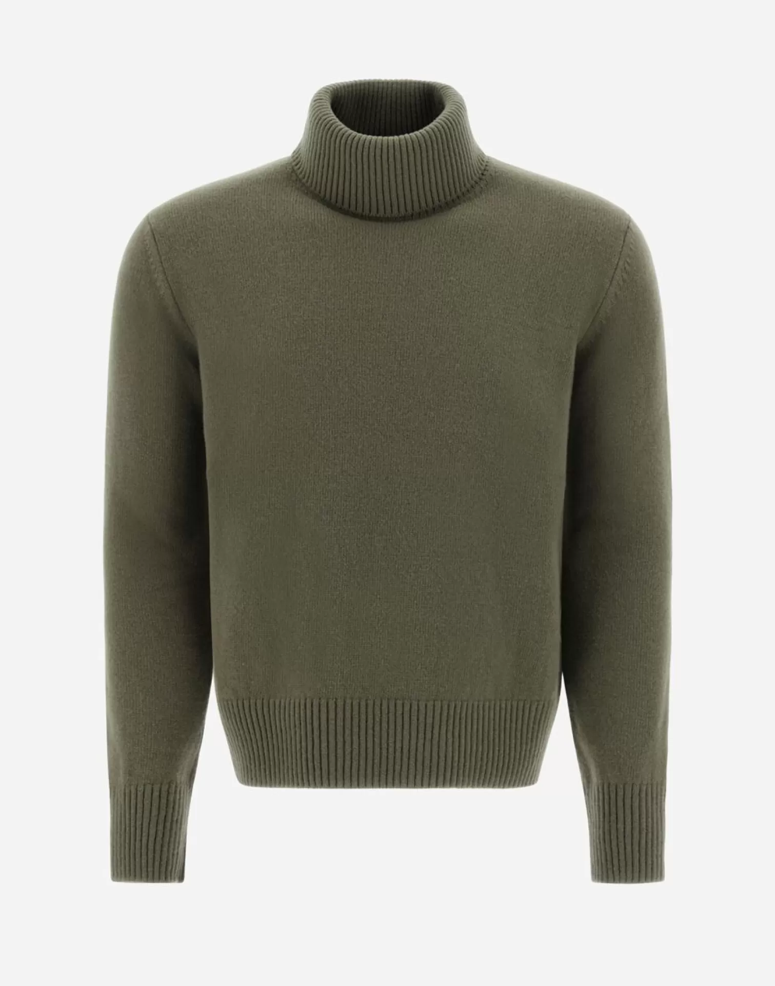 Herno Pulls Et Cardigans>Resort Sweater In Light Infinity Wool Light Military