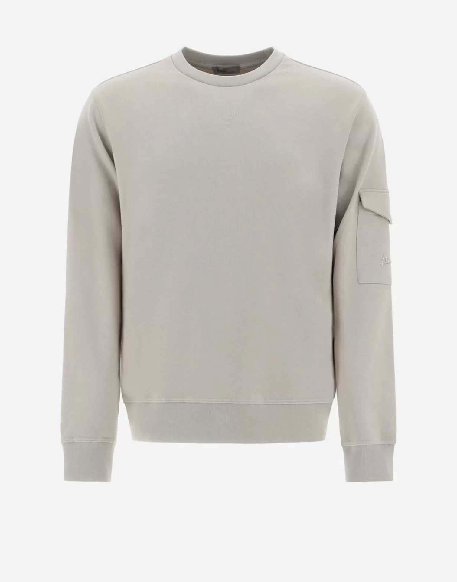 Herno Pulls Et Cardigans>Resort Sweatshirt In Cotton Sweater Chantilly