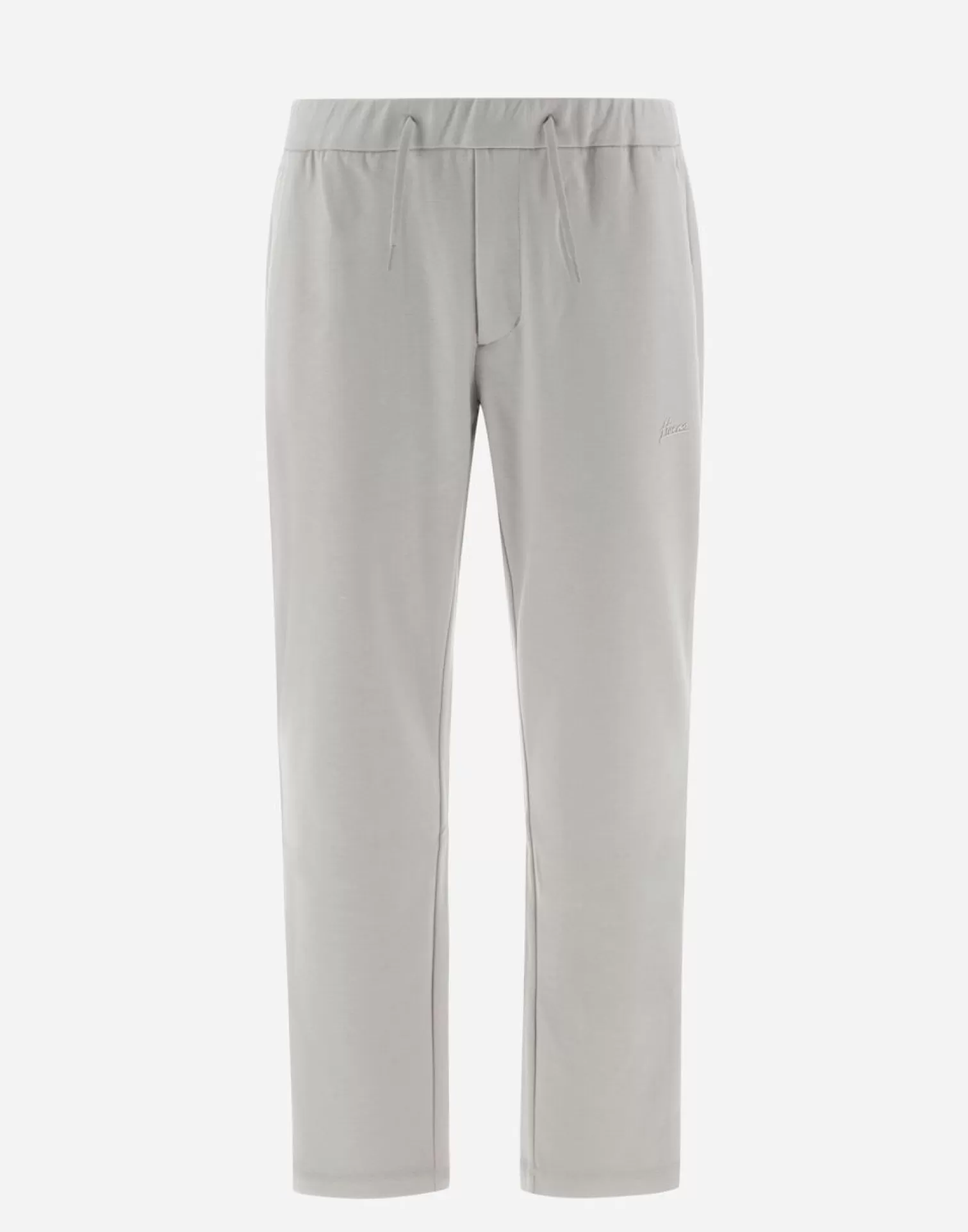 Herno Pantalons>Resort Trousers In Boiled Wool Jersey Chantilly