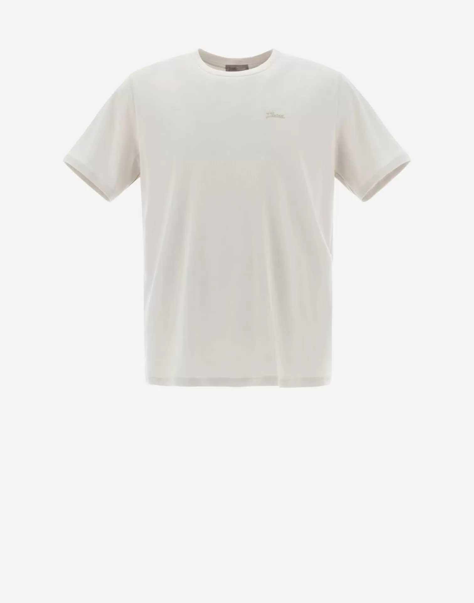 Herno T-Shirts Et Polos>Resort T-Shirt In Basic Cotton Chantilly