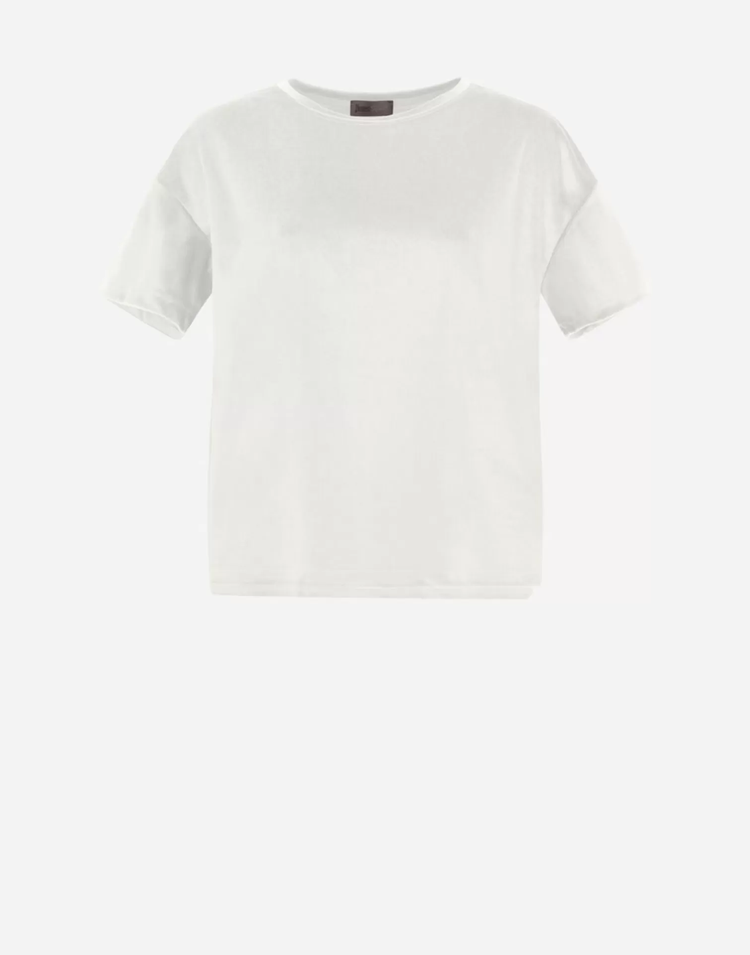 Herno T-Shirts>Resort T-Shirt In Glamour Chenille Chantilly