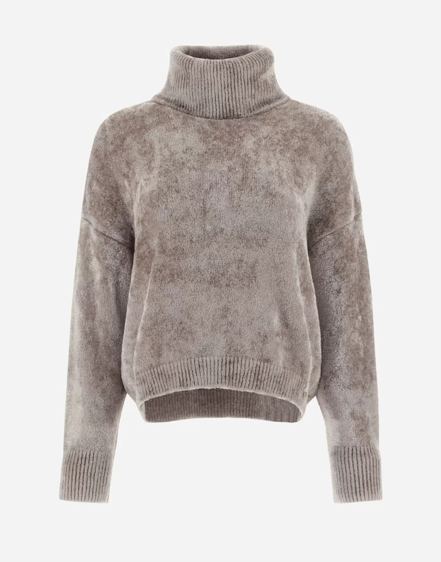 Herno Pulls Et Cardigans>Resort Turtleneck Sweater In Chenille Knit Chantilly