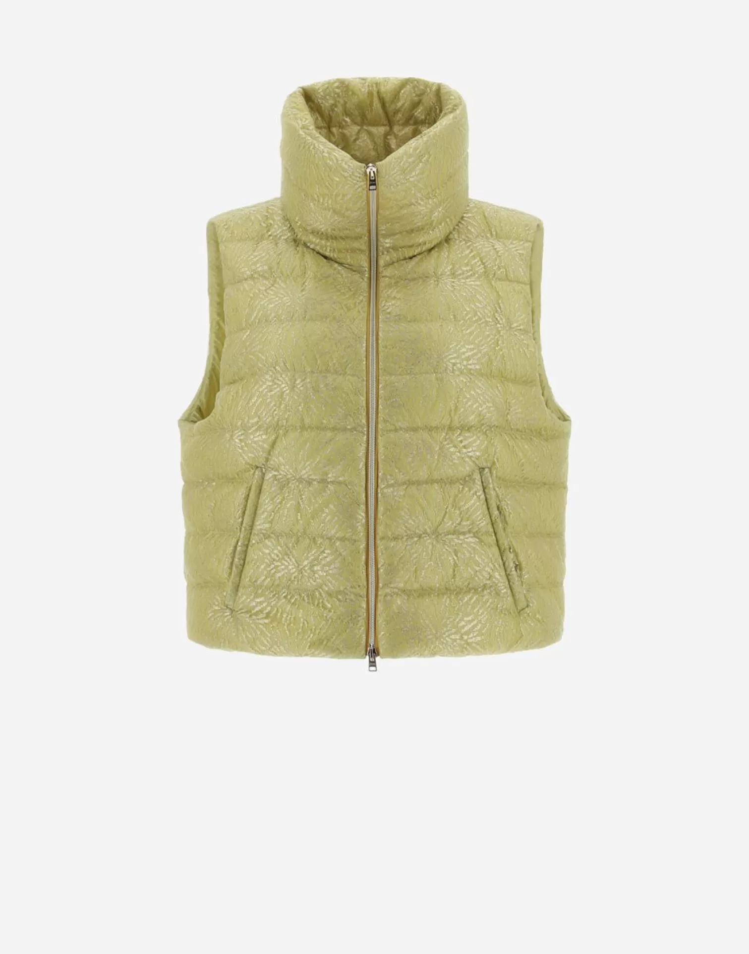 Herno Gilets>Resort Waistcoat In New Lace Canary