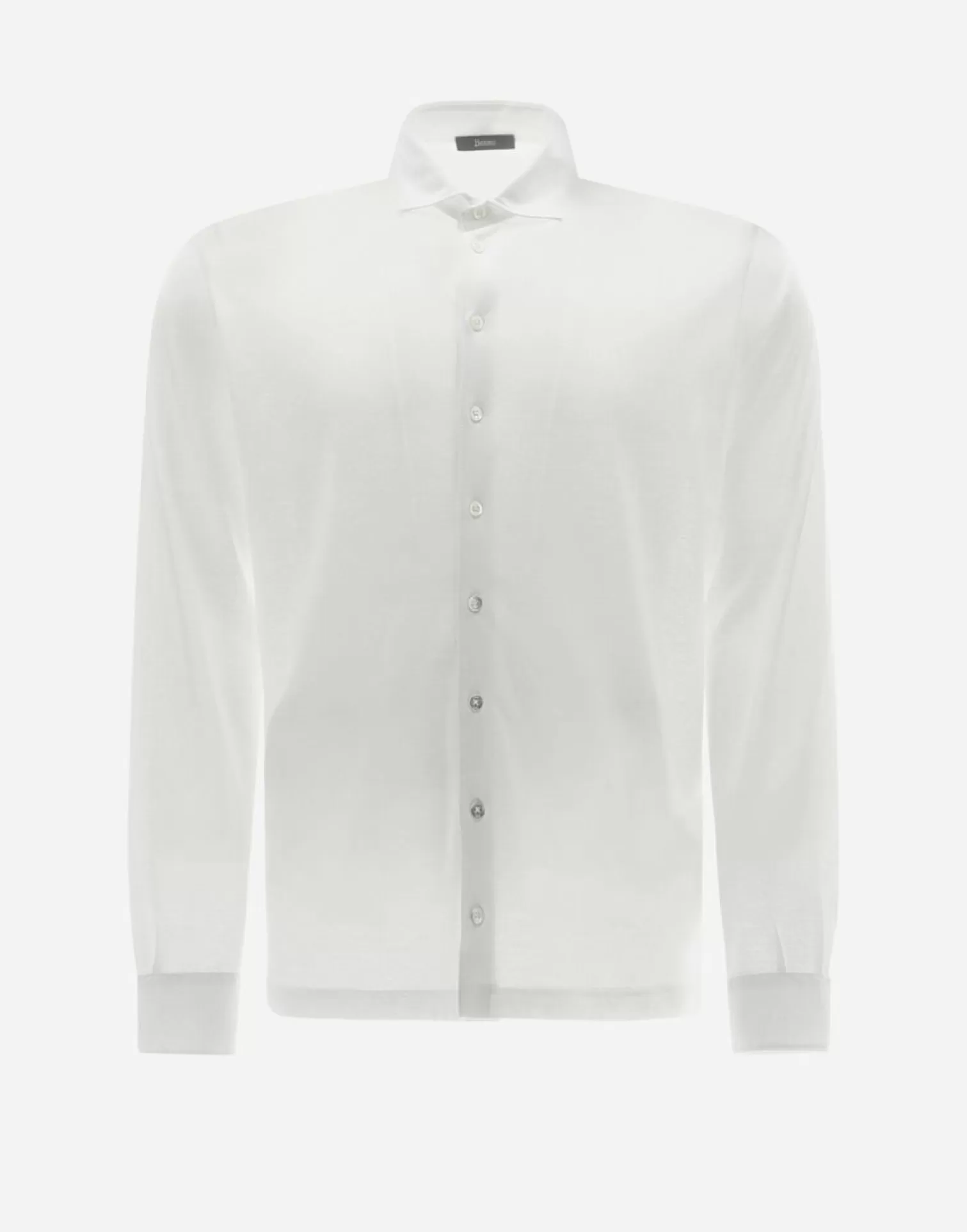 Herno Chemises>Shirt In Crepe Jersey White