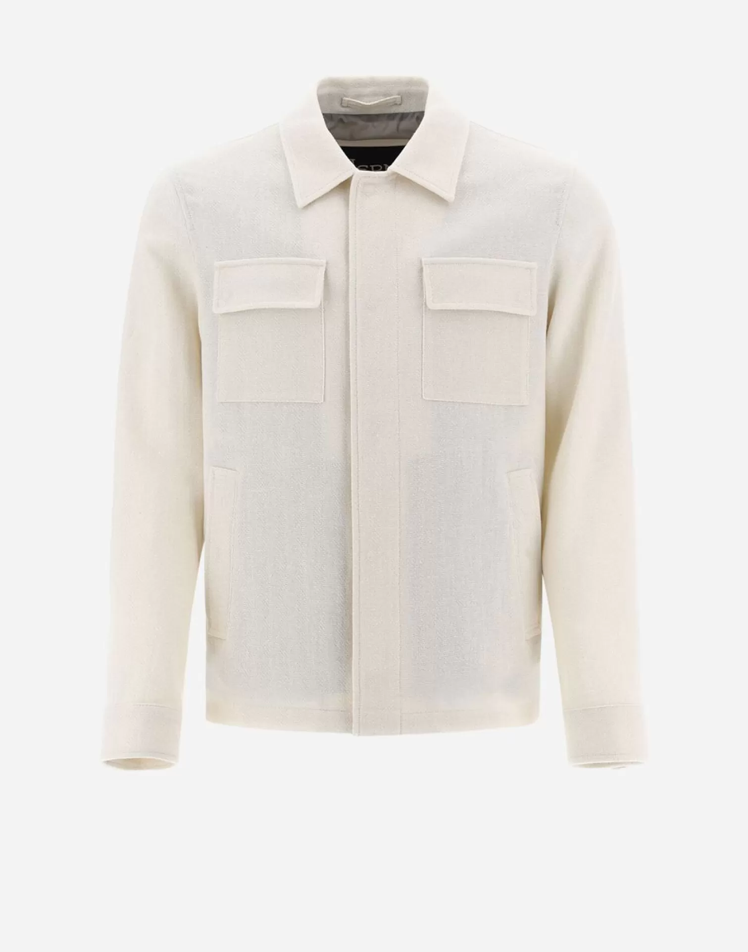 Herno Chemises>Shirt In Leisure Cotton White