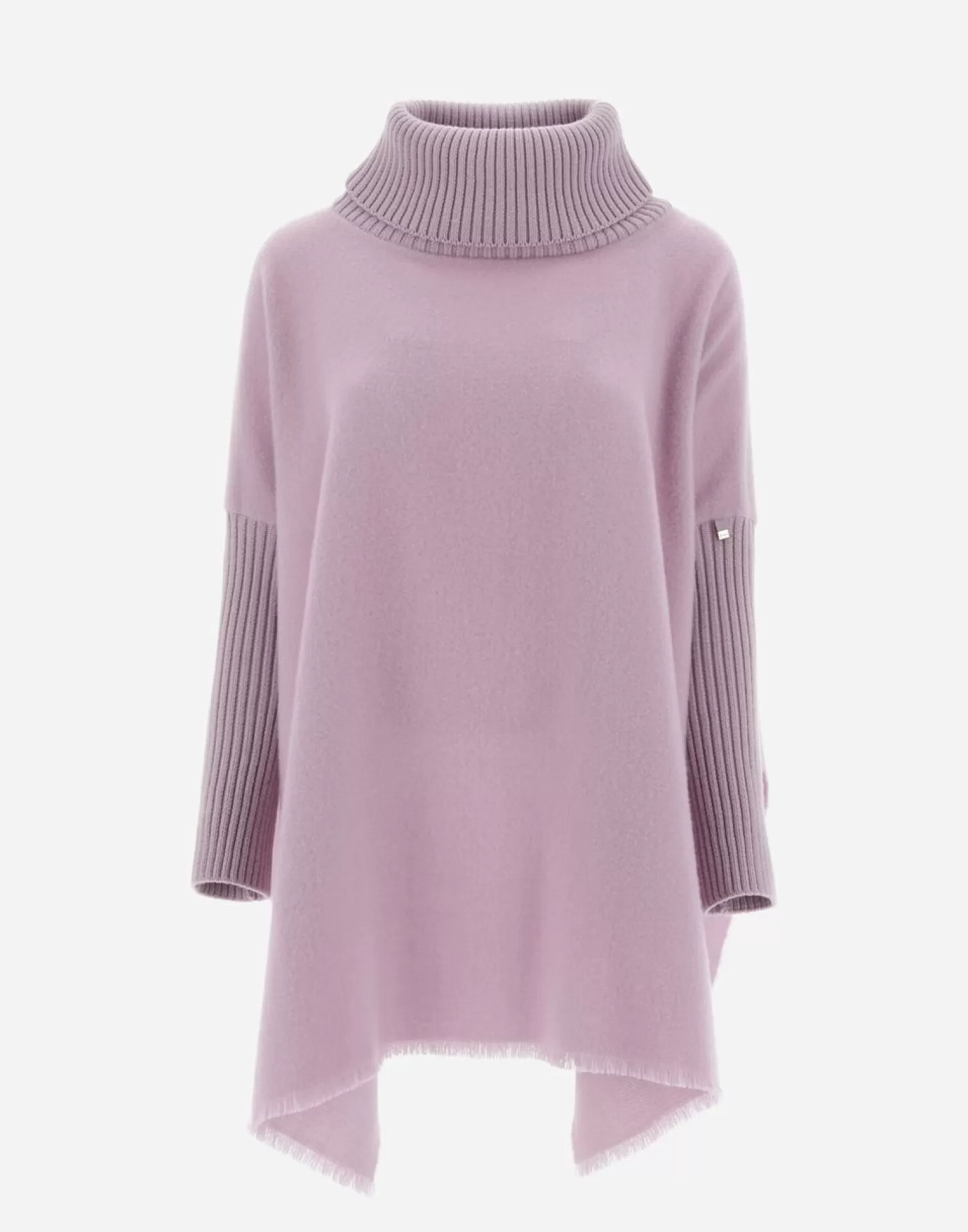 Herno Vestes>Soft Poncho Resort Lilac