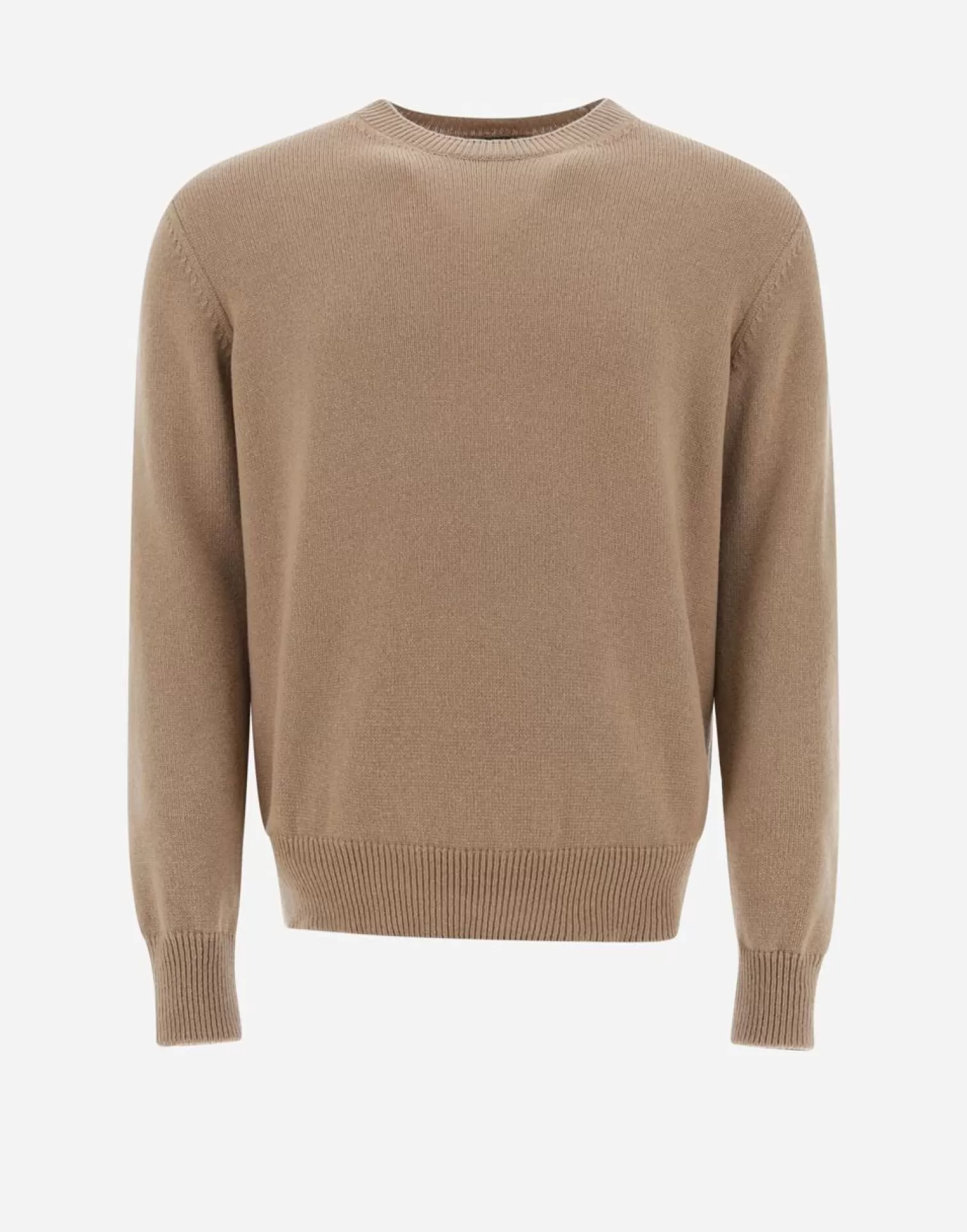 Herno Pulls Et Cardigans>Sweater In Eternity Cashmere Camel