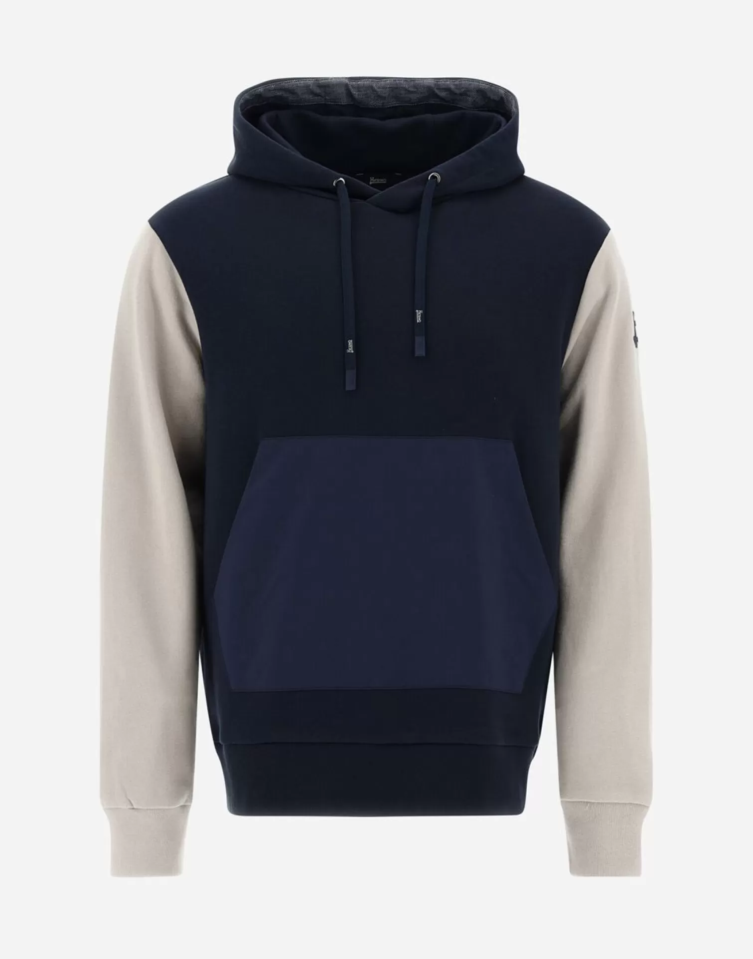 Herno Pulls Et Cardigans>Sweatshirt In Cotton Sweater Navy Blue