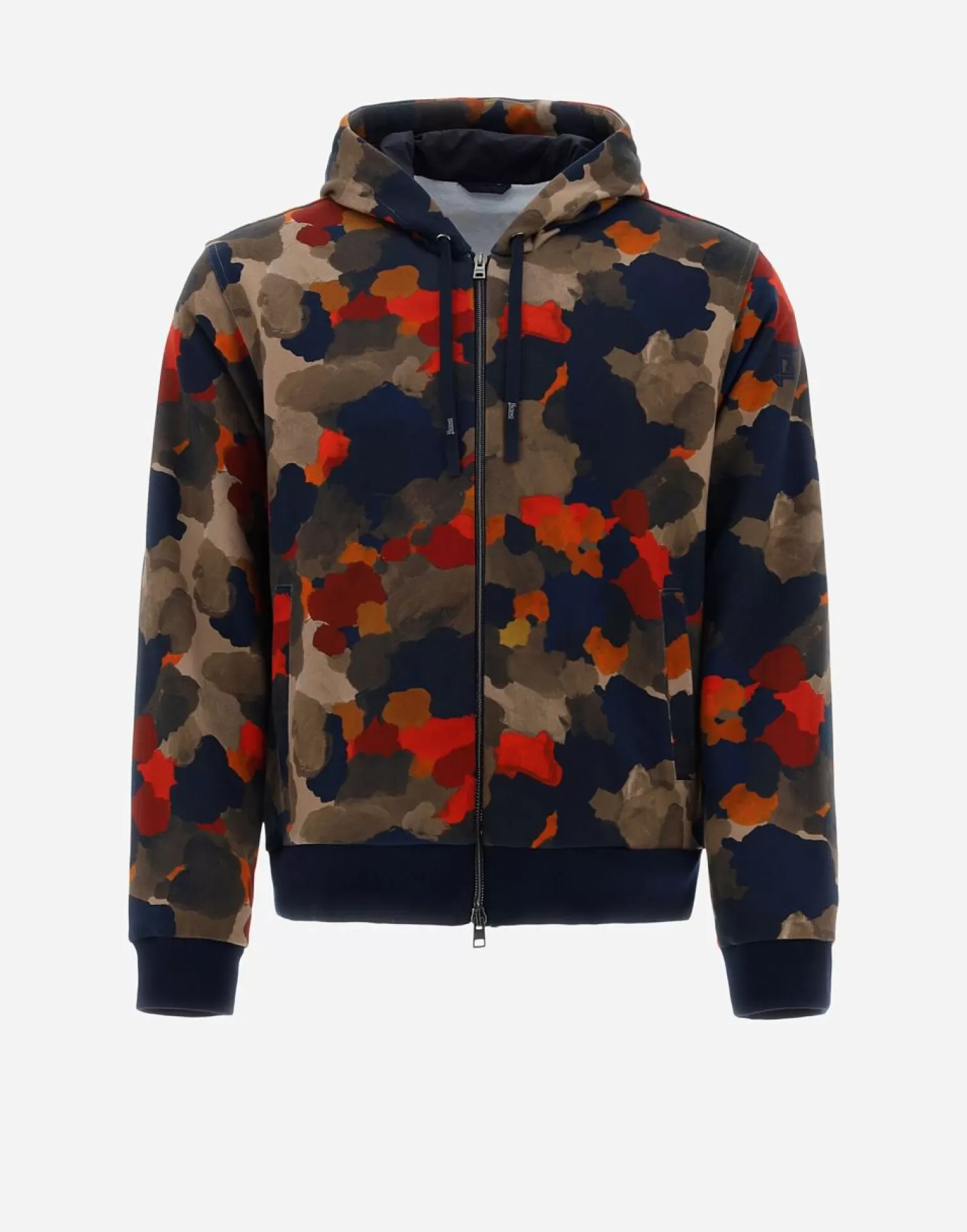 Herno Pulls Et Cardigans>Sweatshirt In Spring Camo Sweater Multicolor