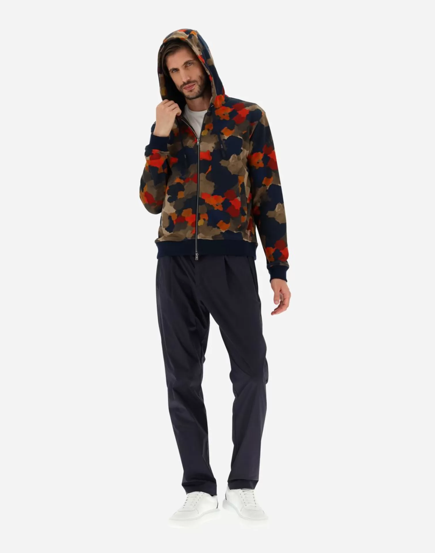 Herno Pulls Et Cardigans>Sweatshirt In Spring Camo Sweater Multicolor