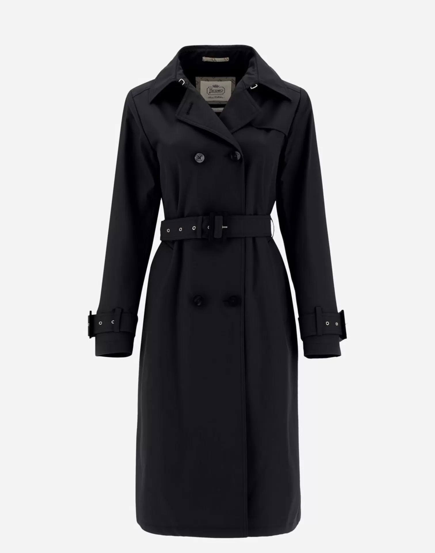 Herno Manteaux Et Trench-Coats>Trench Coat In Delon & Monogram Black