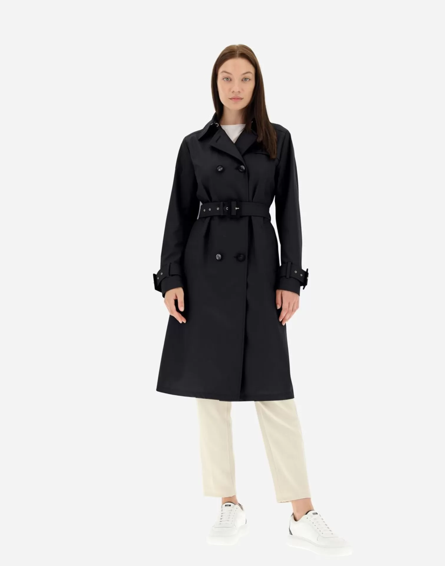 Herno Manteaux Et Trench-Coats>Trench Coat In Delon & Monogram Black