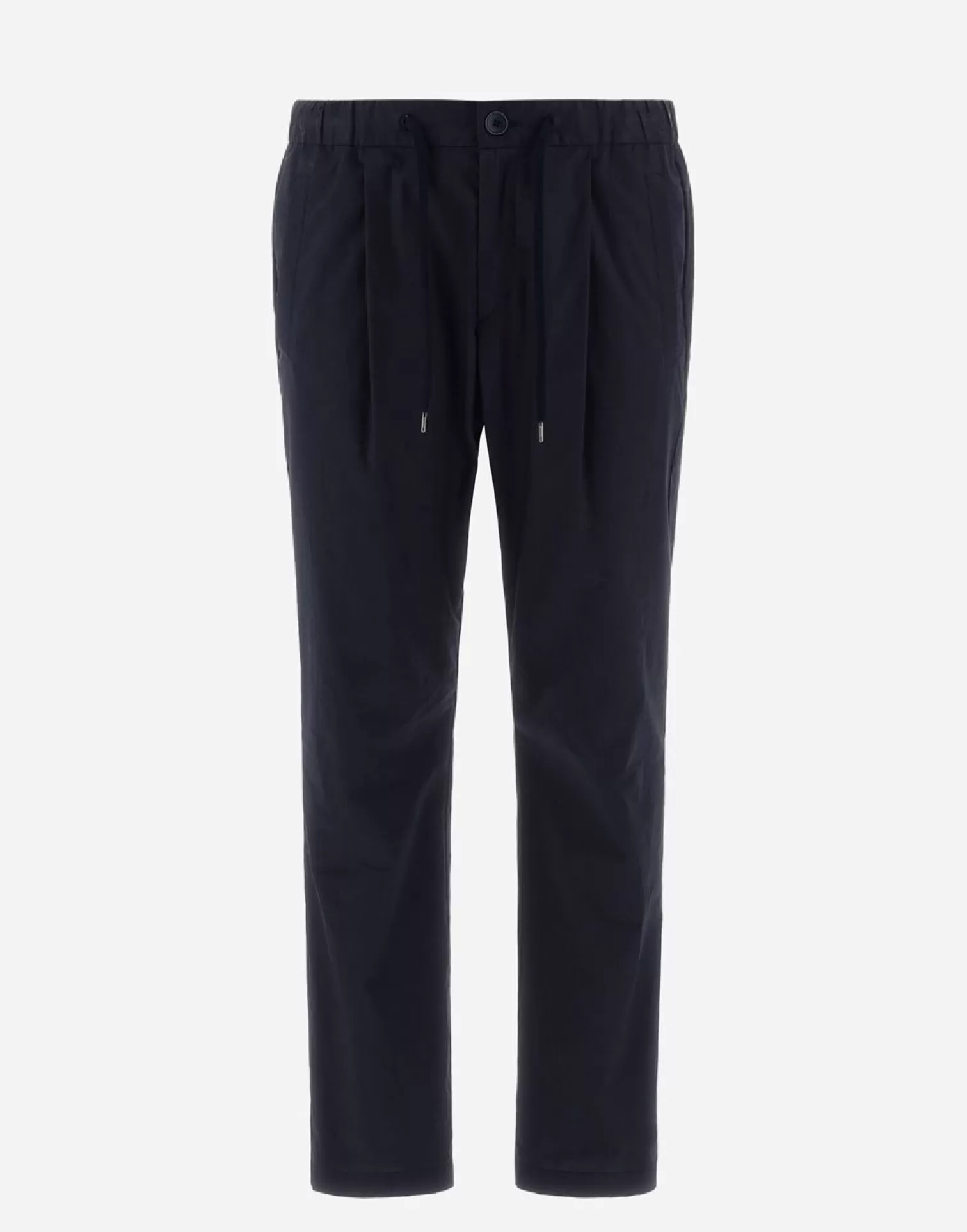 Herno Pantalons>Trousers In Light Cotton Stretch Navy Blue