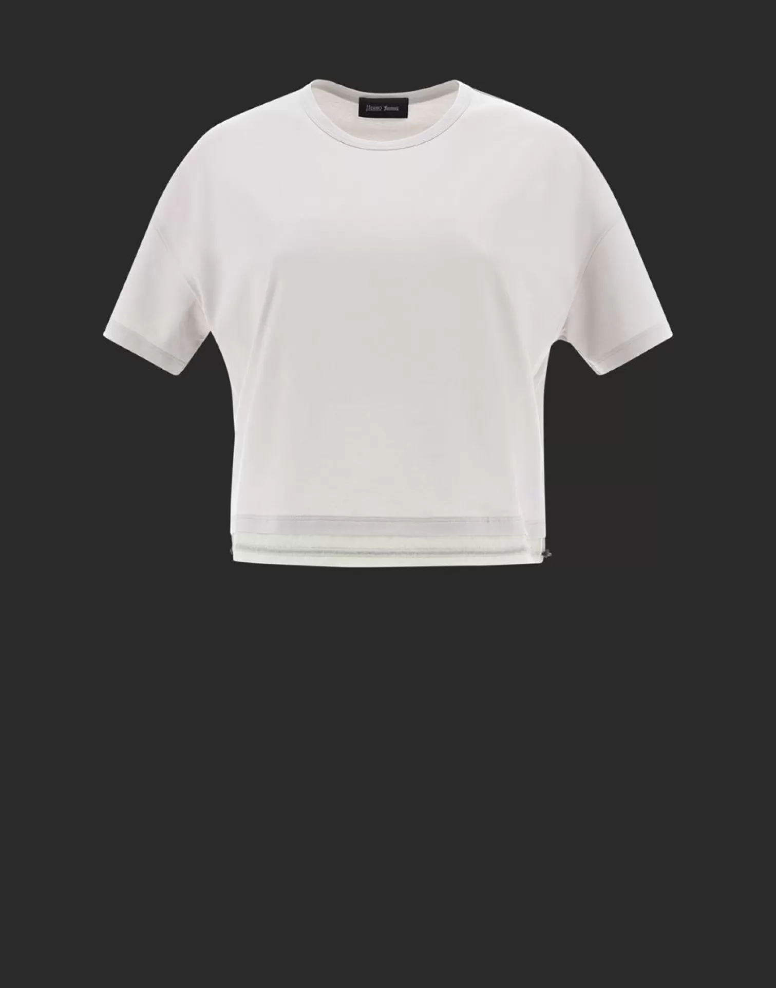 Herno T-Shirts>T-Shirt In Dynamic Interlock And Light Opalescent Ice