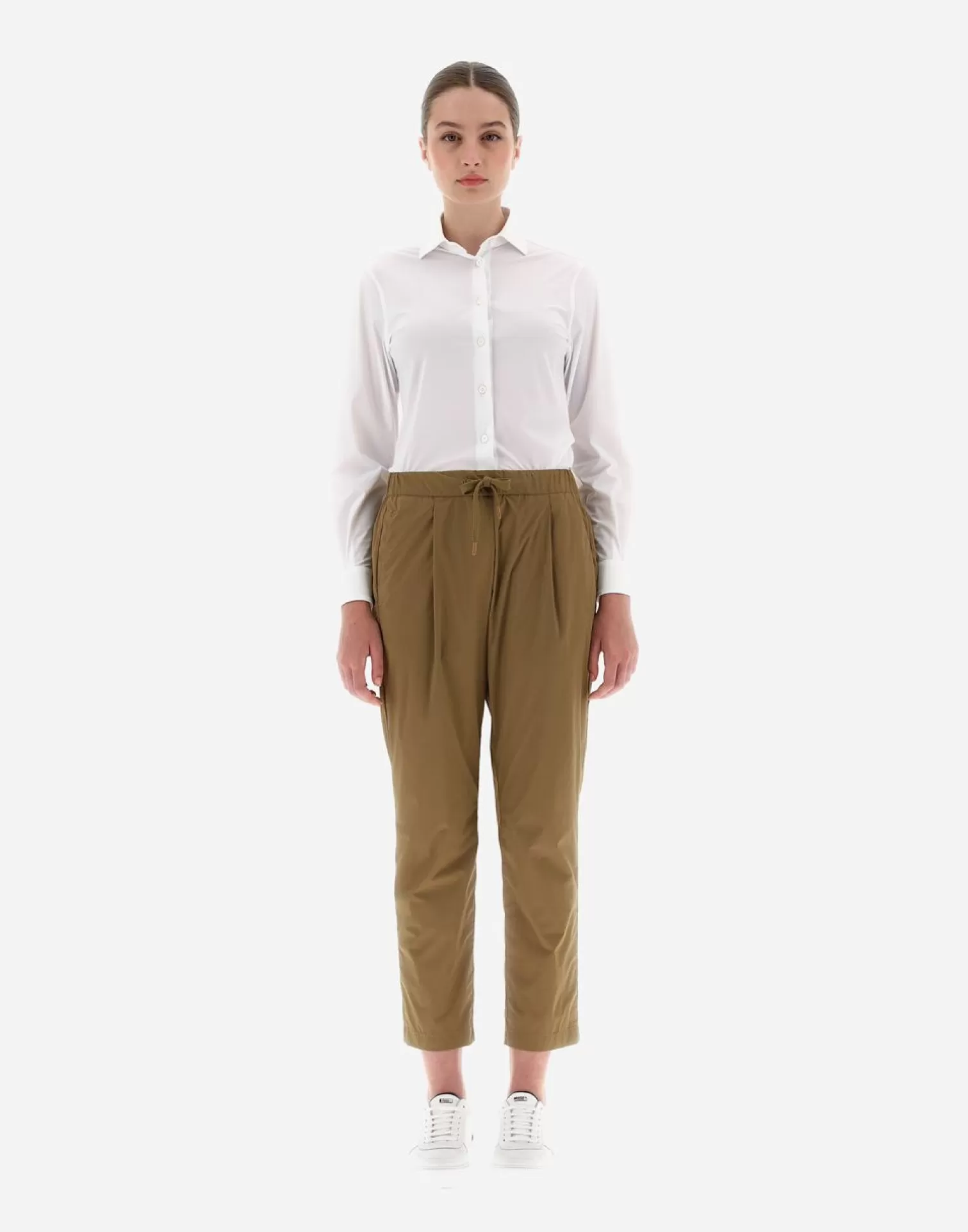 Herno Pantalons>Women'S Trousers In Light Nylon Stretch Copper