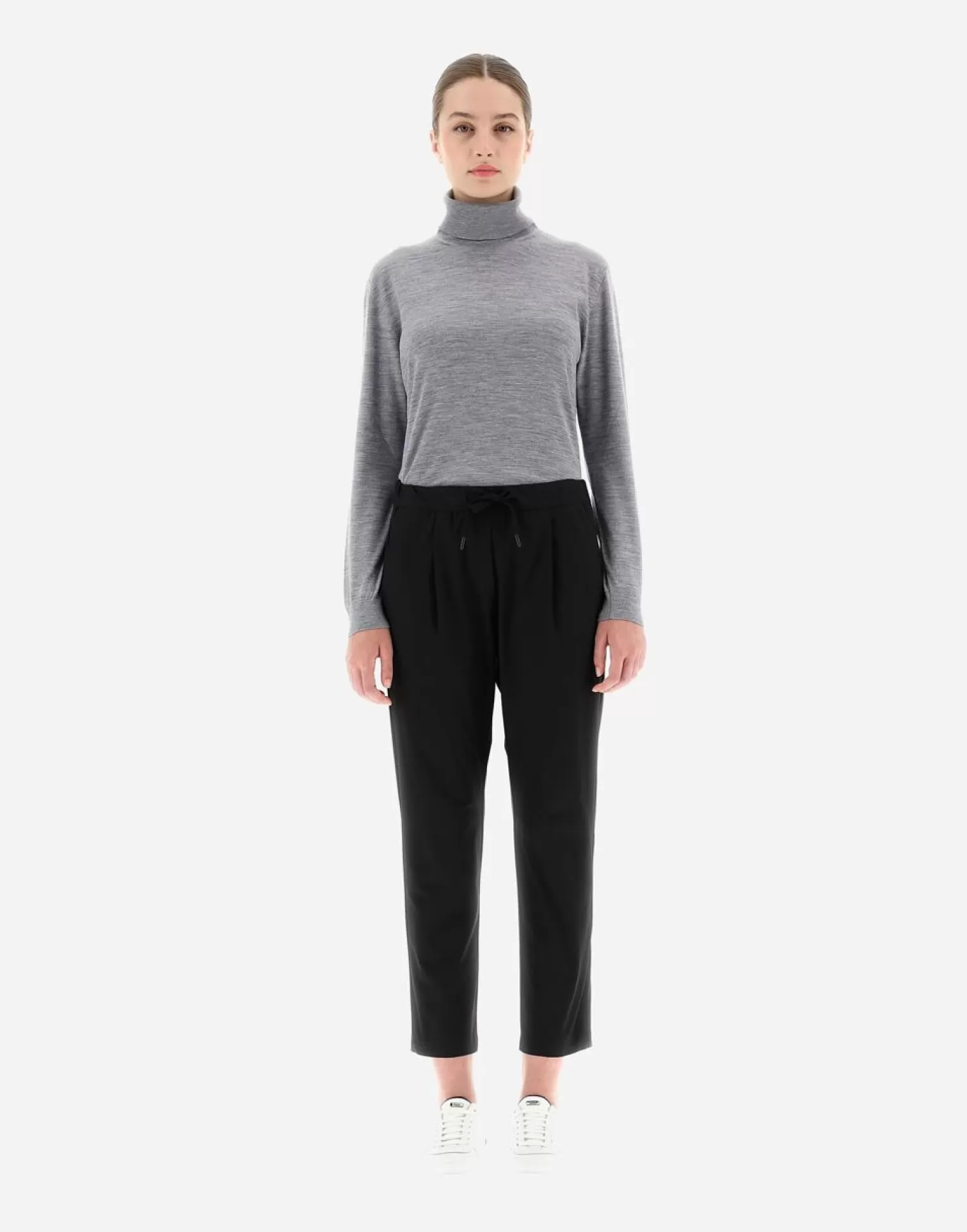 Herno Pantalons>Women'S Trousers In Nylon Dive Black